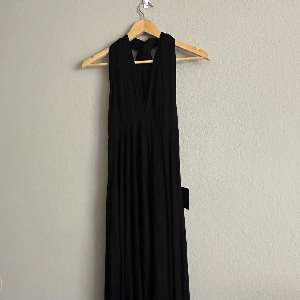 Lulus Tricks of the Trade Slate Black Maxi Dress Size Large NWT - Picture 5 of 16